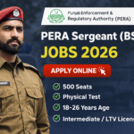 PERA Sergeant BS-07 Jobs 2026 Apply Online