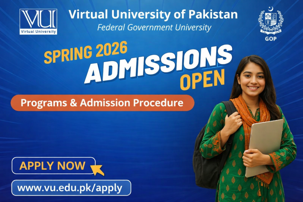 Virtual University Admissions Spring 2026 programs