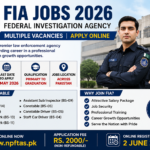 FIA Jobs 2026 apply online for Assistant ASI Constable and Sub Inspector vacancies