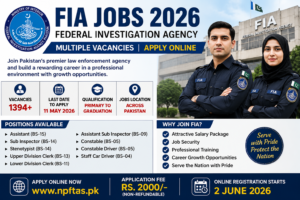 FIA Jobs 2026 apply online for Assistant ASI Constable and Sub Inspector vacancies
