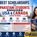 Best scholarships for Pakistani students to study in USA and Canada including Fulbright Vanier and university funded programs
